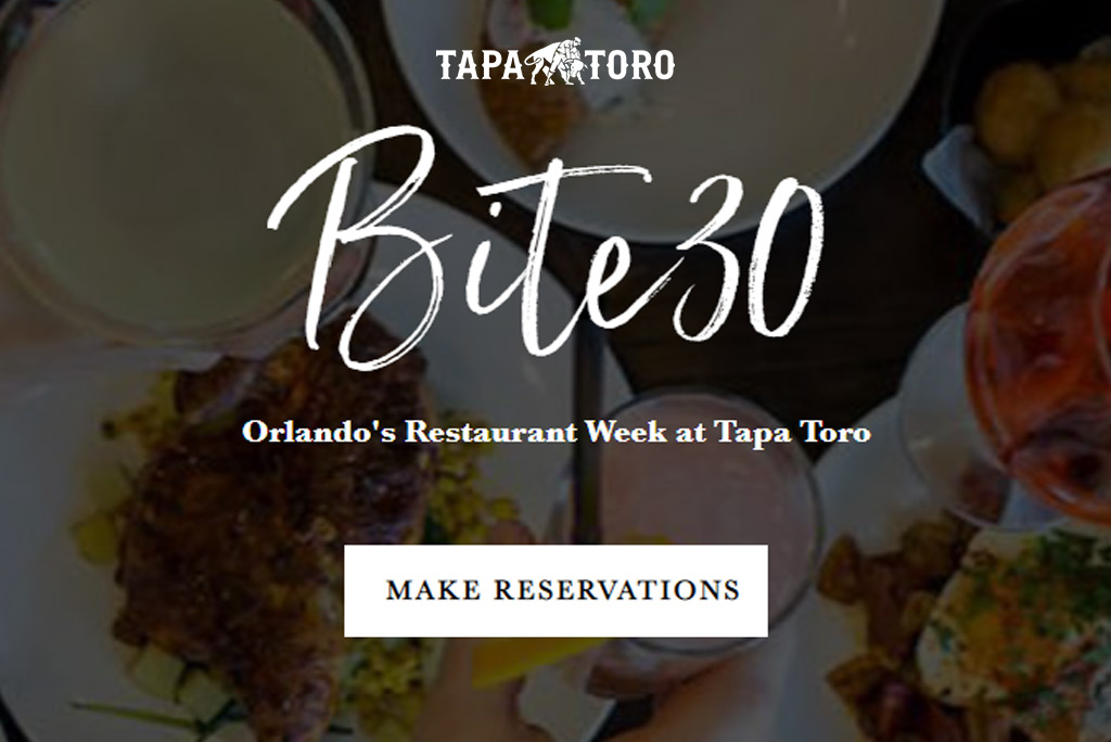 Bite30 Orlando's 60 Day Restaurant Week at Tapa Toro