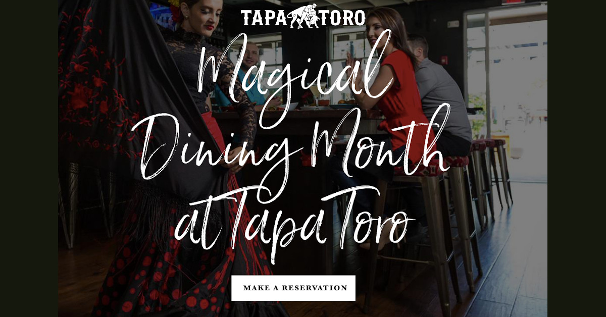 Magical Dining Month Month in Orlando Tapa Toro Restaurant
